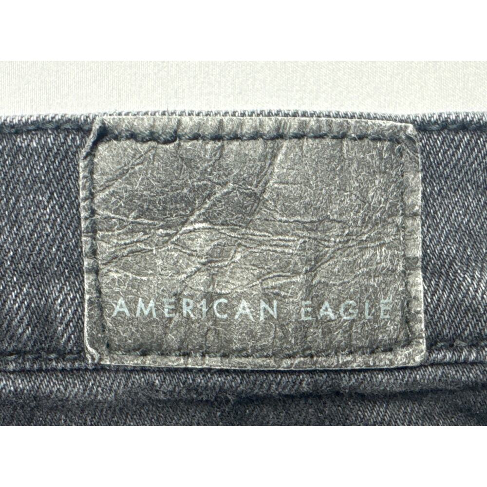 American Eagle Women's Stovepipe Gray Jeans - Size 12 X-Short (33x25) - Picture 3 of 6